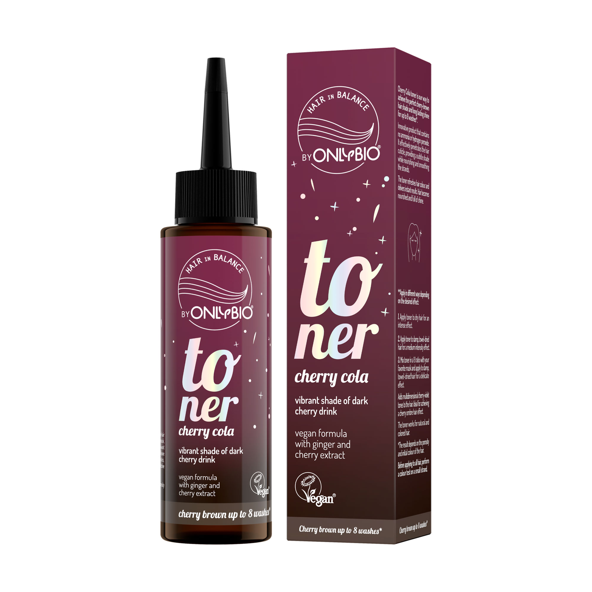 Тонер для волосся OnlyBio Hair in Balance Toner, Cherry Cola, 100 мл