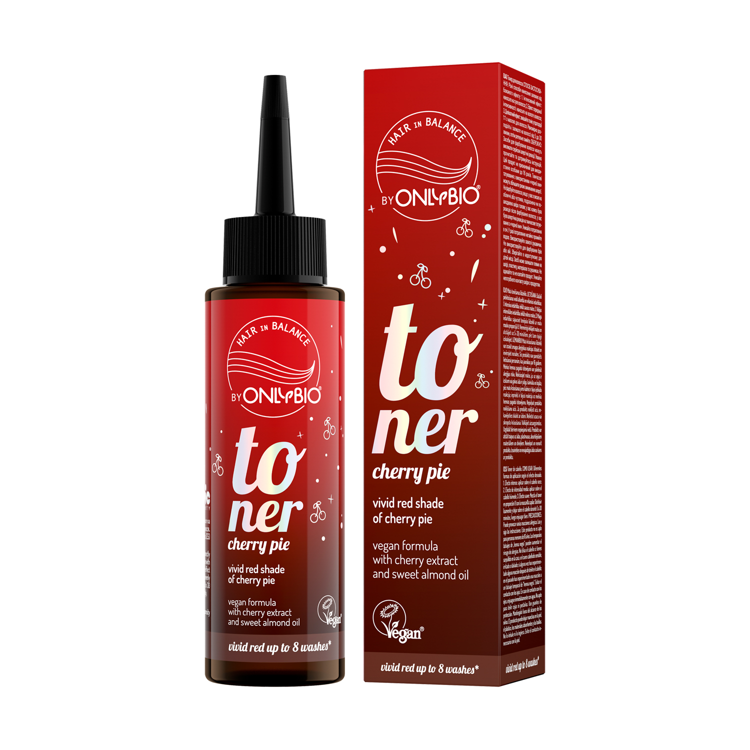 Тонер для волосся OnlyBio Hair in Balance Toner, Cherry Pie, 100 мл