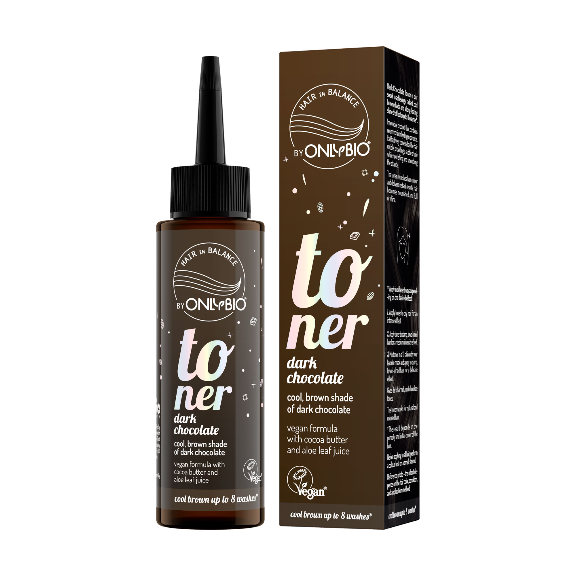 Тонер для волосся OnlyBio Hair in Balance Toner, Dark Chocolate, 100 мл