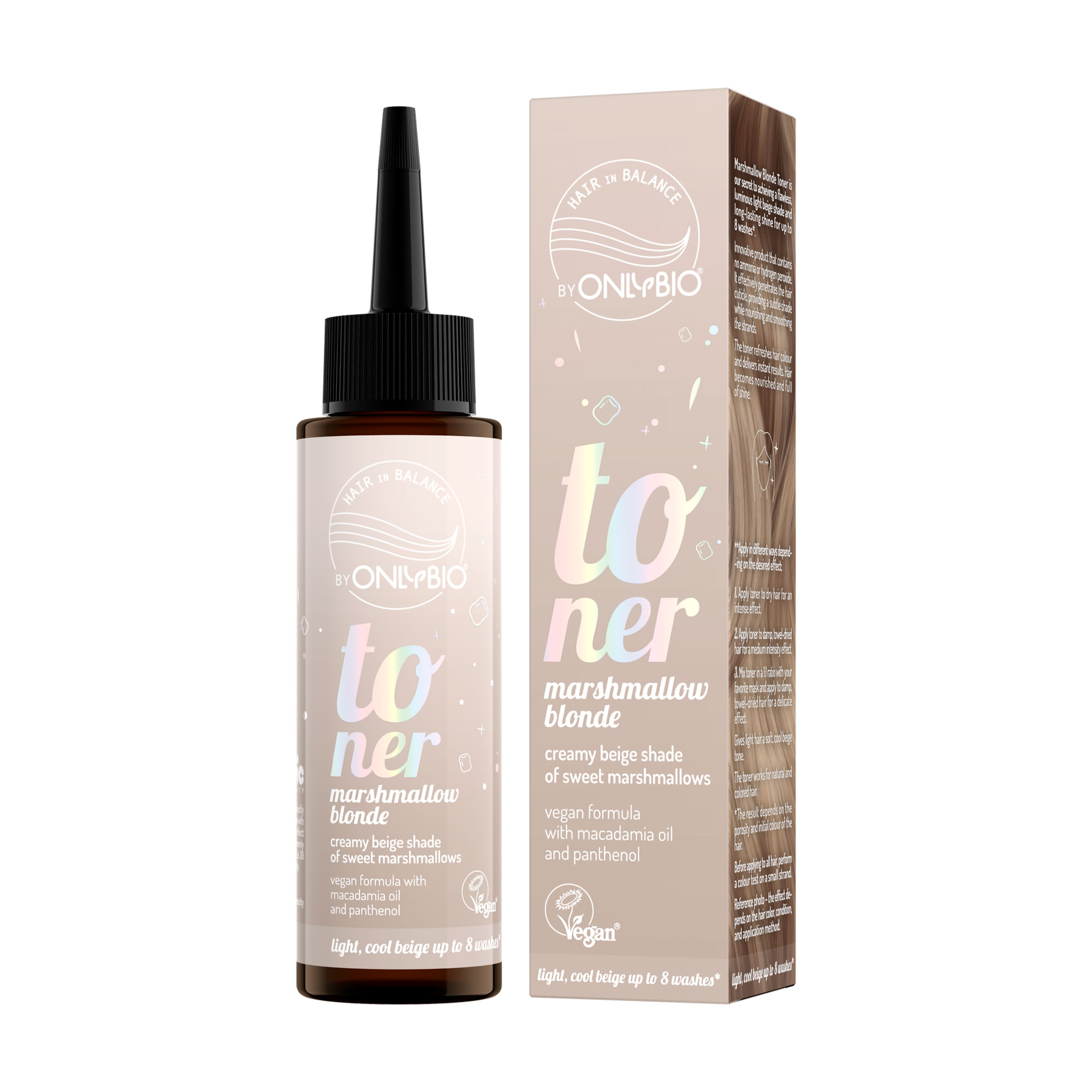 Тонер для волосся OnlyBio Hair in Balance Toner, Marshmallow Blonde, 100 мл