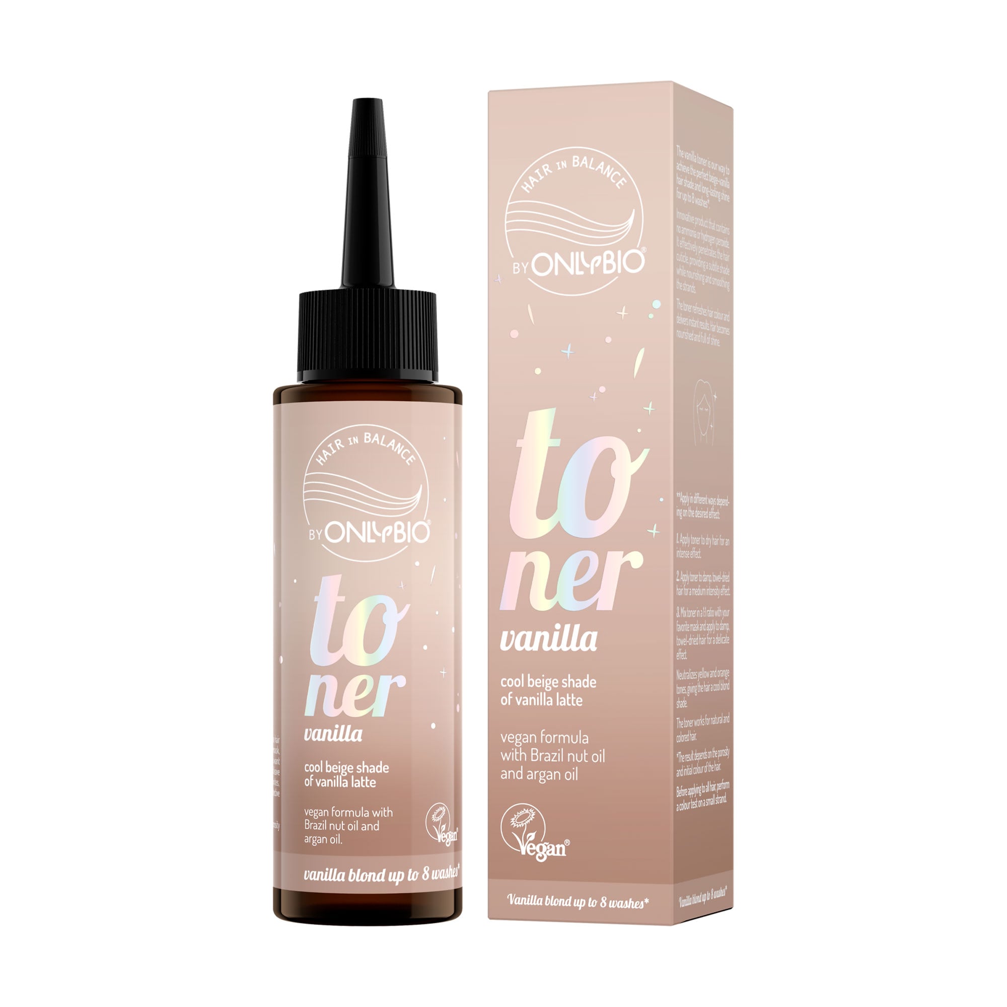 Тонер для волосся OnlyBio Hair in Balance Toner, Vanilla, 100 мл