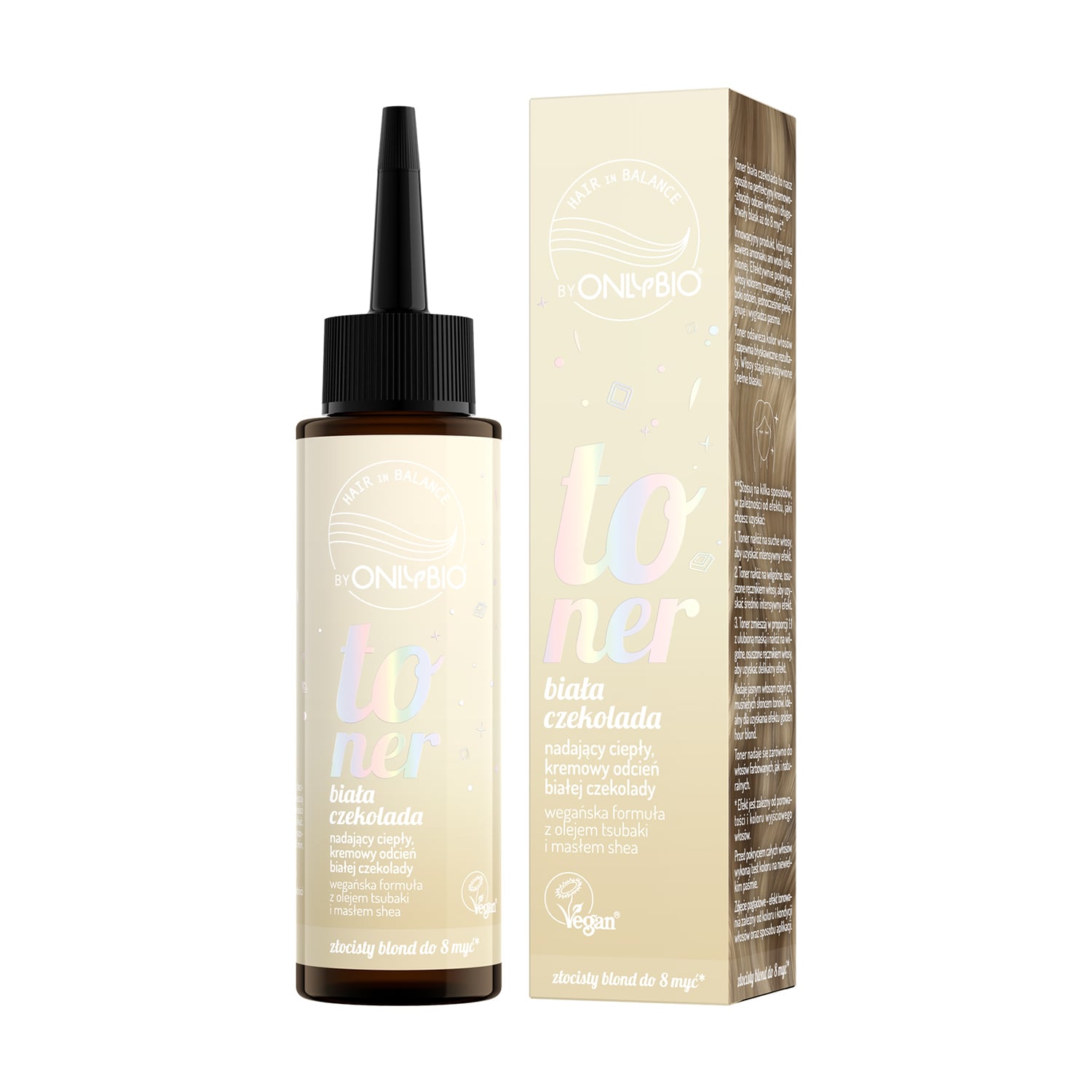 Тонер для волосся OnlyBio Hair in Balance Toner, White Chocolate, 100 мл
